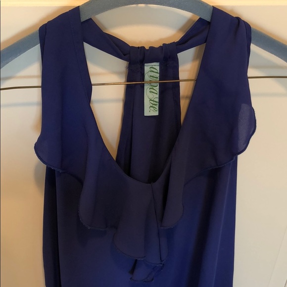 Flowy Blue Top - Picture 7 of 8